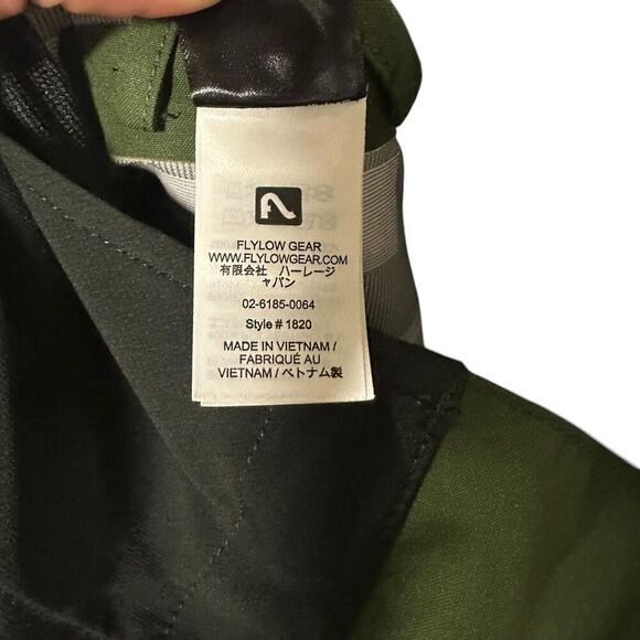 Flylow Baker Snow Bib Overalls XXL Pine Green - Picture 8 of 9